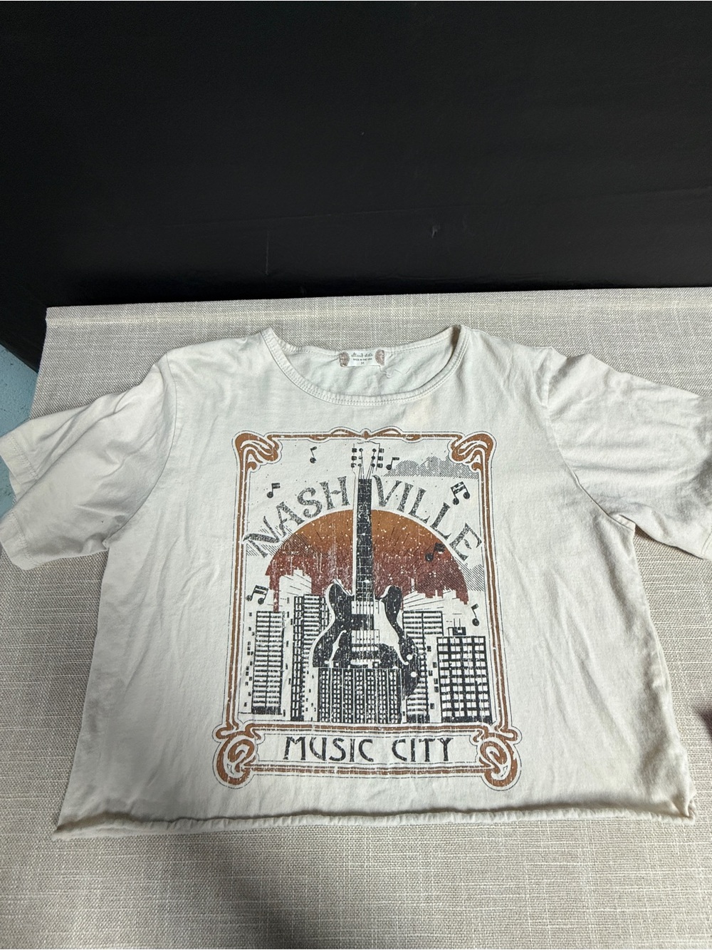 Altar’d State Nashville Music City Graphic Tee longer crop  - Medium
